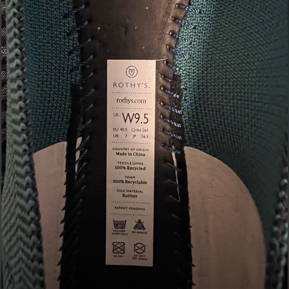 Spruce Python Green Rothy flats - Picture 4 of 6